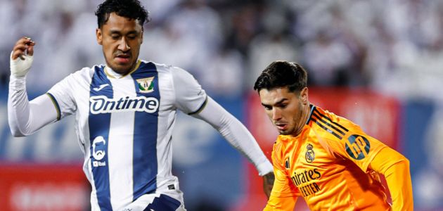 ريال مدريد يتقدم على ليغانيس في الشوط الأول من ربع نهائي كأس الملك 1 ريال مدريد يتقدم على ليغانيس في الشوط الأول