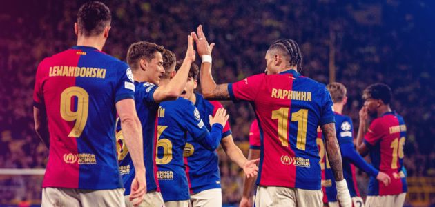 برشلونة يتأهل إلى نصف نهائي دوري الأبطال رغم الخسارة أمام دورتموند 1 برشلونة يتأهل إلى نصف نهائي دوري الأبطال رغم الخسارة أمام دورتموند